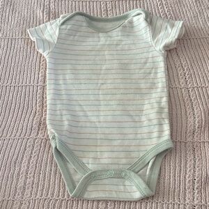 Chick Pea Mint Striped Bodysuit